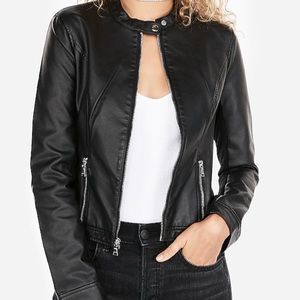 Express vegan leather jacket